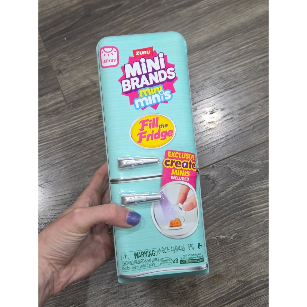ZURU Mini Brands Minis Fill the Fridge Playset Lights Up‎ Exclusive Create